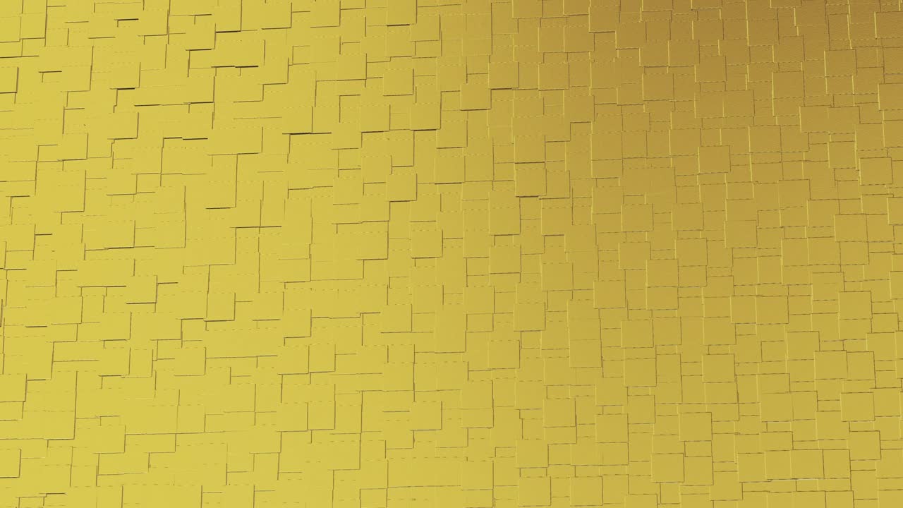 abstracto geométrico fondo dorado azulejos de papel de aluminio textura de bucle sin costura fondo renderizado en 3d