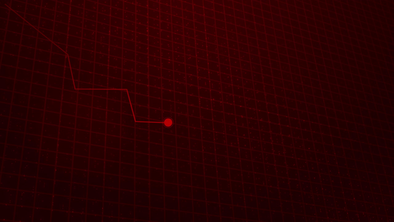 Red candles stock market down display stock market arrow graph drop arrow down red background money