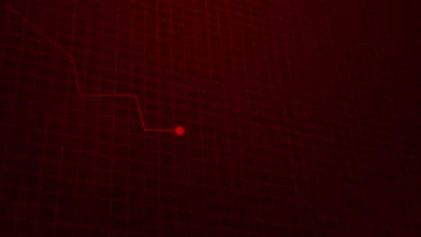 red candles stock market down display stock market arrow graph drop arrow down red background money