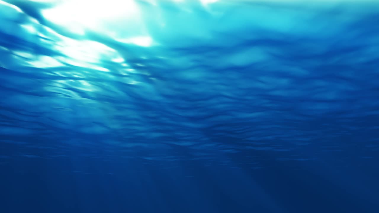 luz bajo el agua animación 4k
