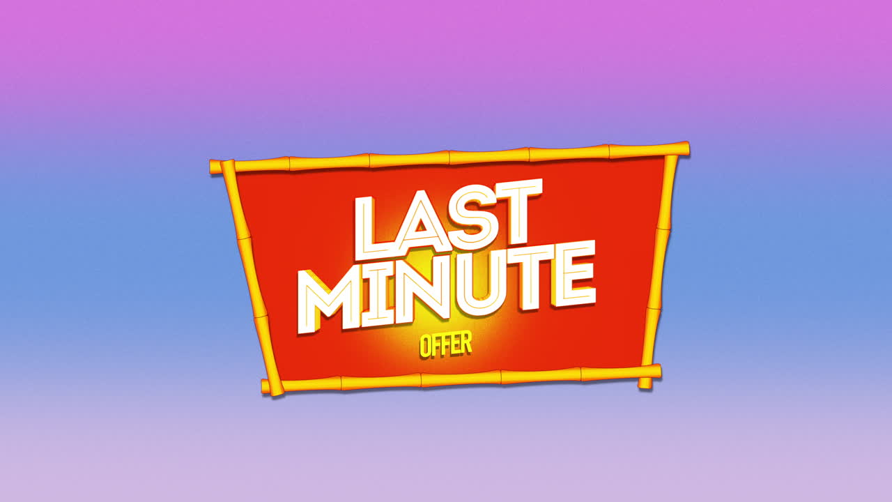 그라디언트 텍스처가 있는 빨간색 프레임의 마지막 순간