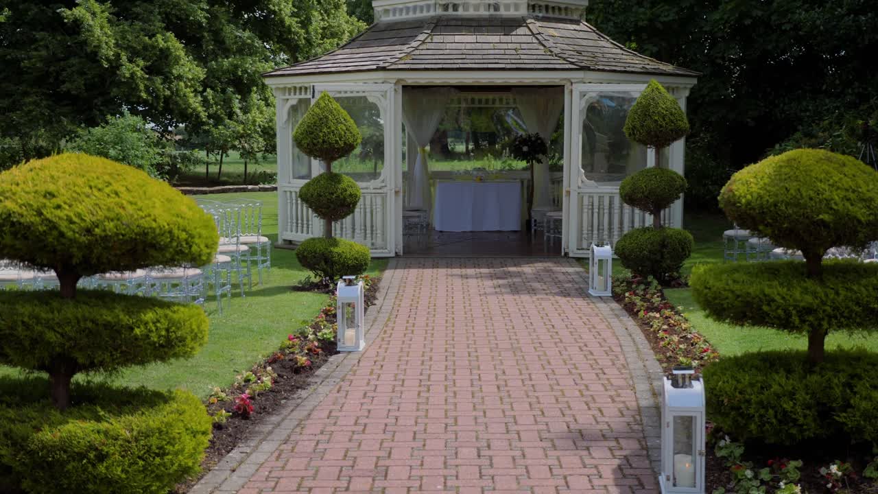 야외 여름 결혼식