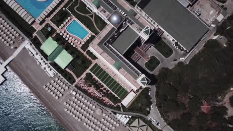 aerial view of a luxury resort on the beach