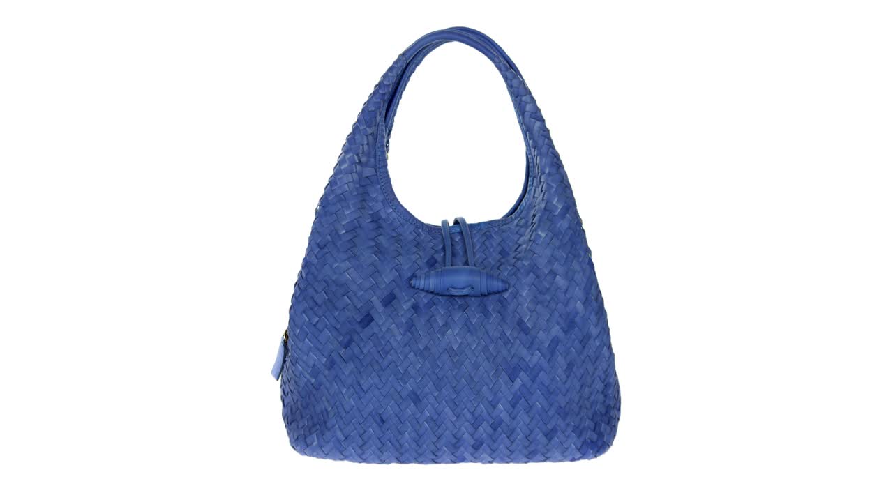 collage de bolso de mujer sobre fondo blanco