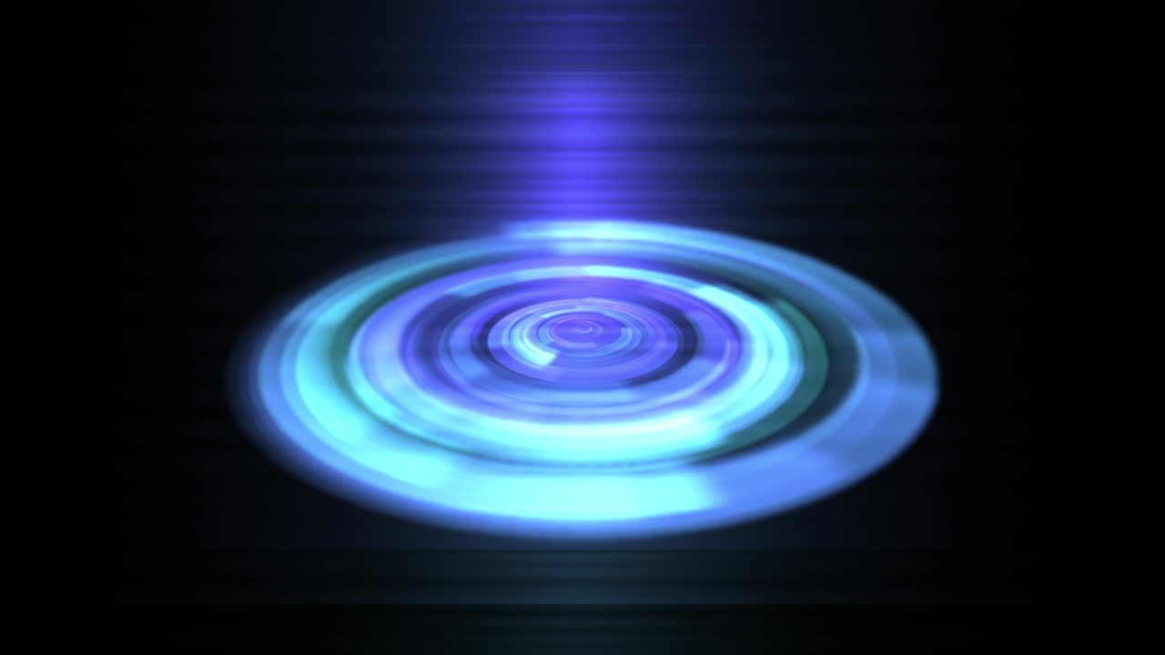 4k animated abstract holographic portal