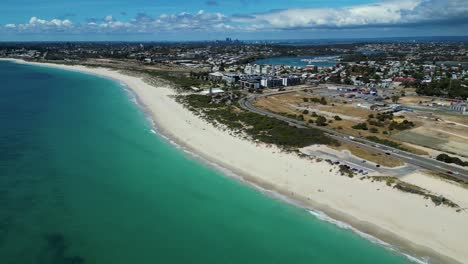 indian ocean lapping the west coast of australia from perth