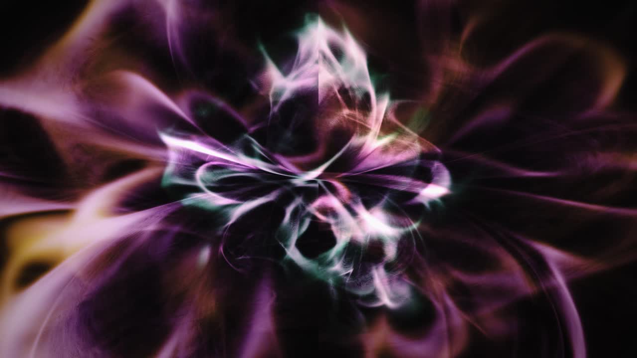 Dynamic Energy Swirl In Black Background