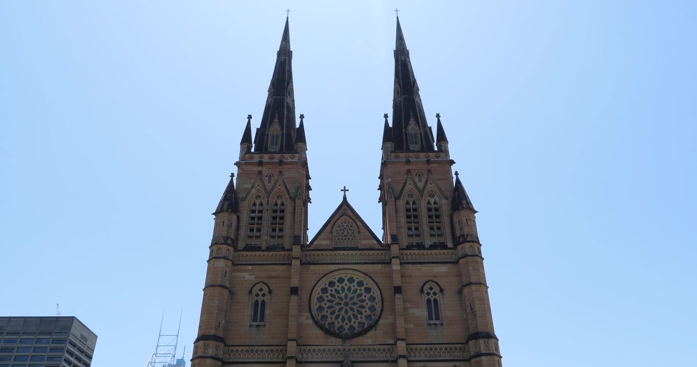 Bellissimo stile gotico della Cattedrale di Santa Maria a Sydney, Australia