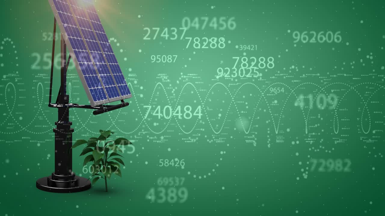 온라인 보안 패드록과 그리드를 통해 다양한 데이터 처리를 애니메이션화합니다.