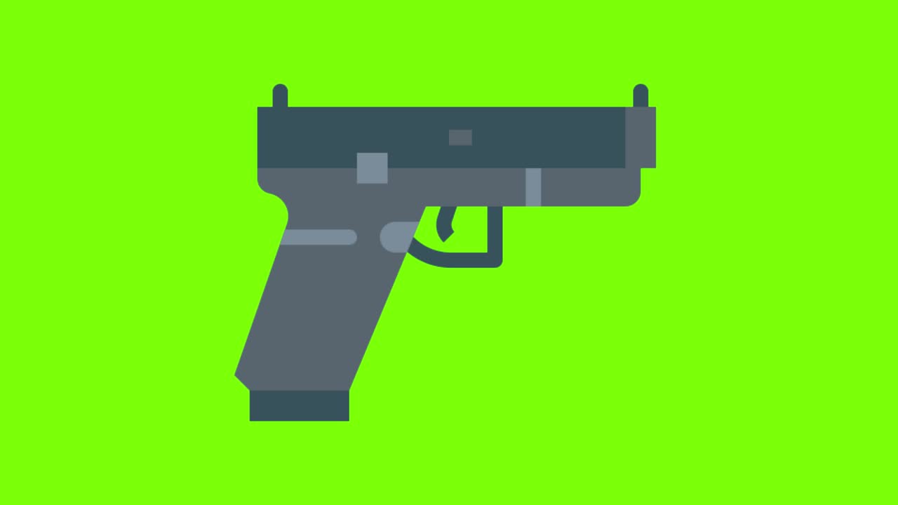 green screen , Gun, Pistol, high quality