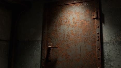 a weathered metal door: exploring the aesthetic of rust and decay in an industrial setting