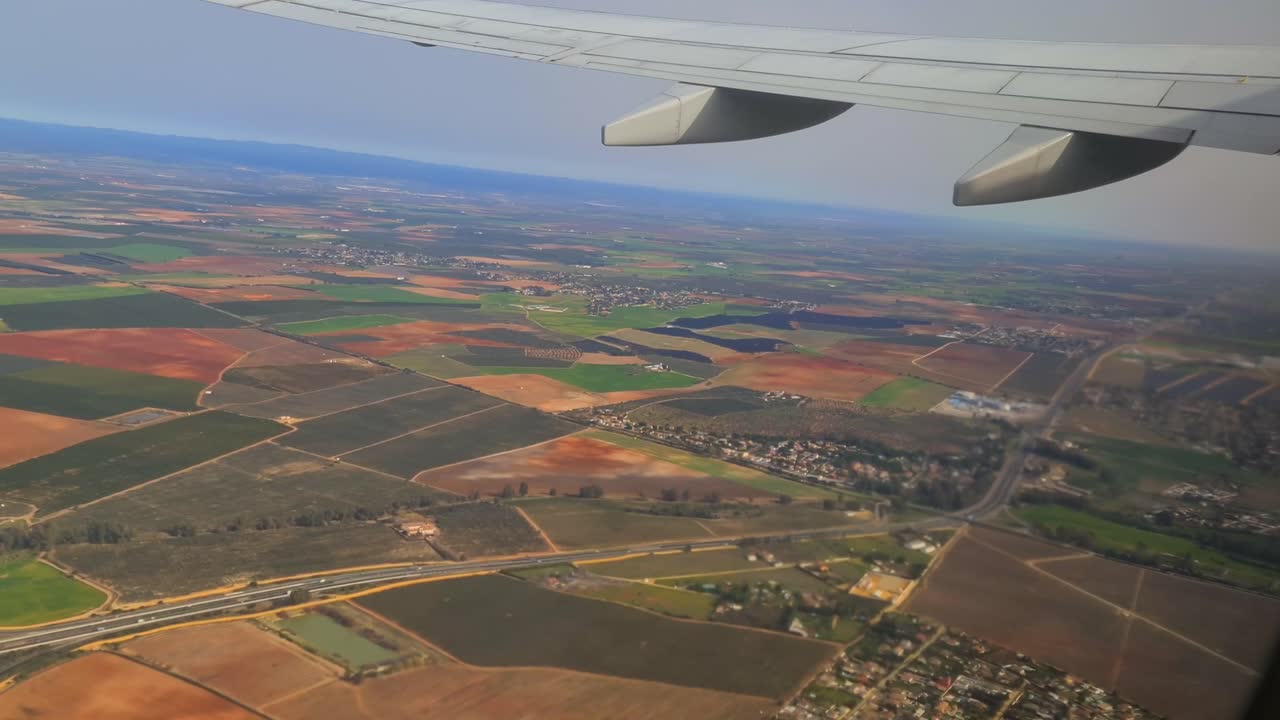 vistas de andalucia desde un avion