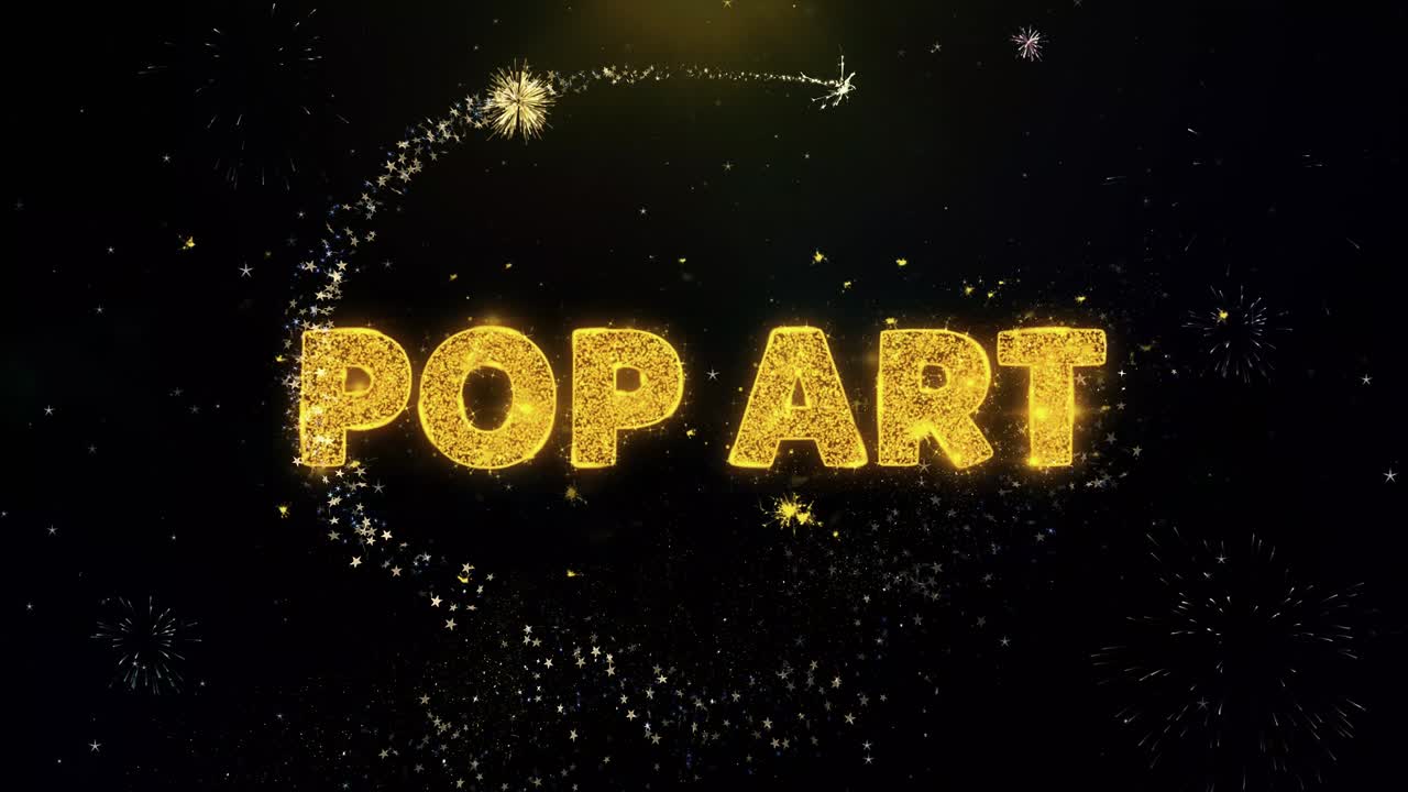 Pop Art Fireworks Background