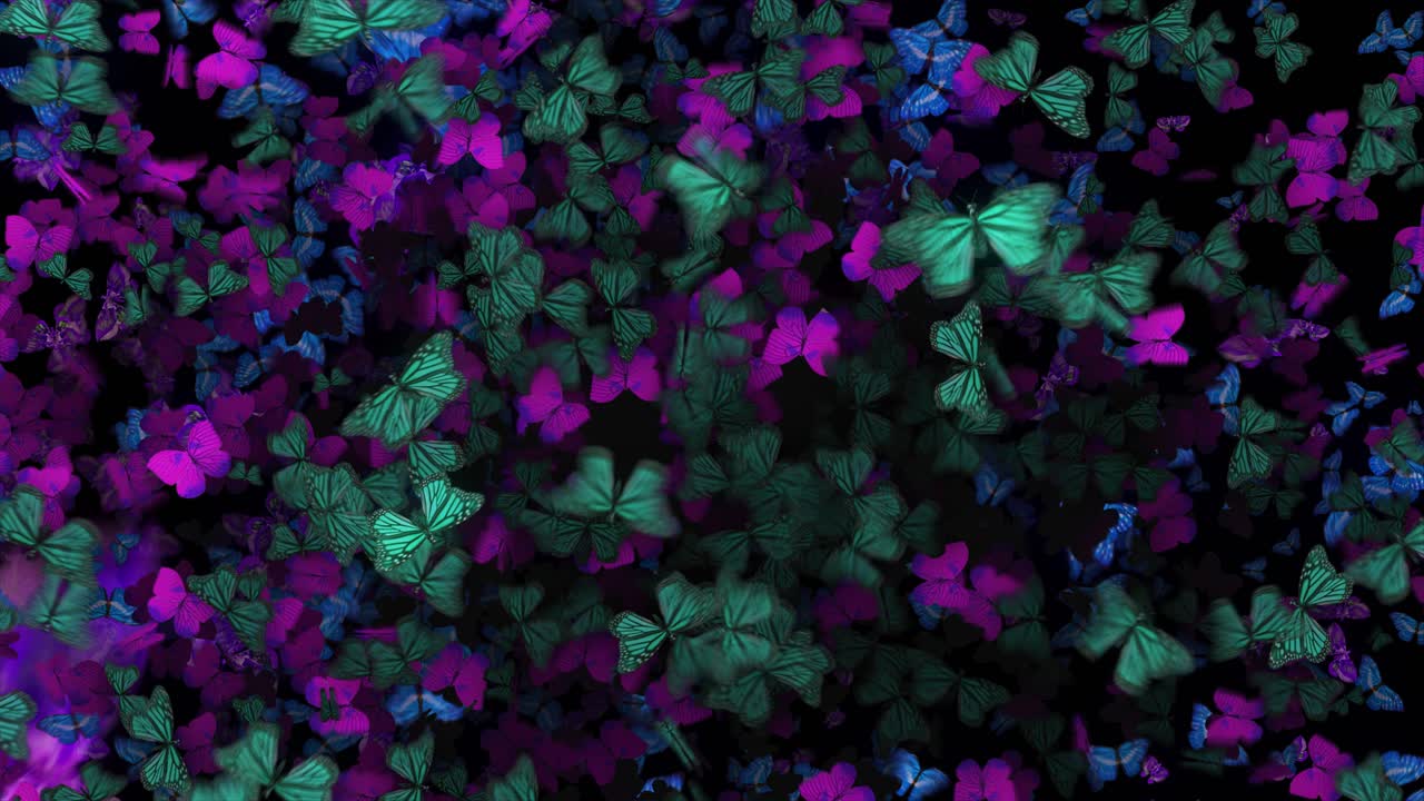 fondo de muchas mariposas voladoras