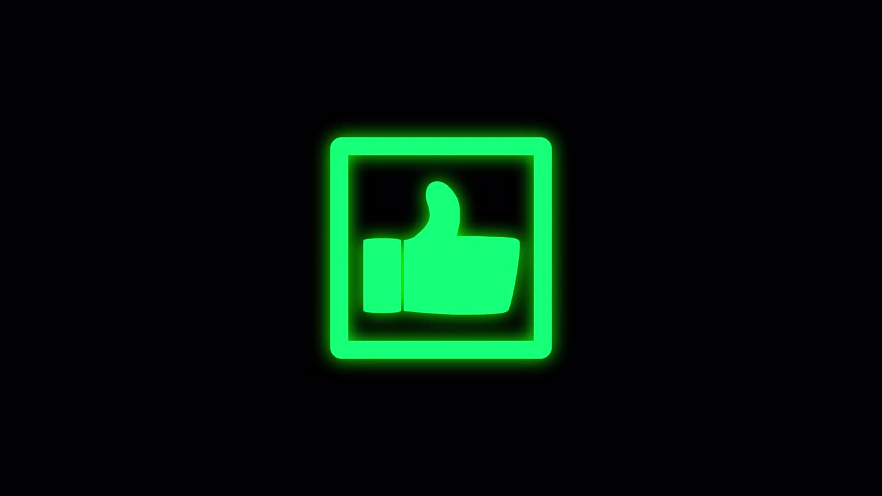 Simple wave neon icon good Transitions. 1080p - 30 fps - Alpha Channel (2)