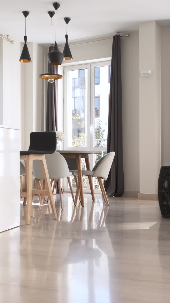 Stylish interior design of living room. Interior of apartment
