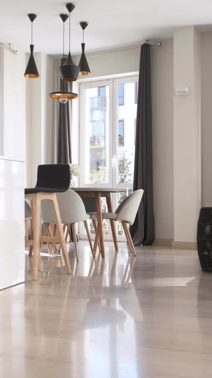 Stylish interior design of living room. Interior of apartment