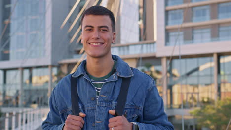 portrait of a young man in an urban setting