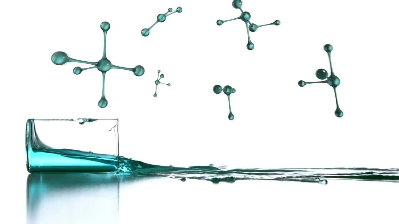 3d 추상적인 모양이 움직입니다.