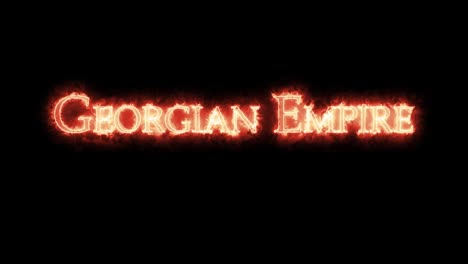 georgian empire written with fire. loop