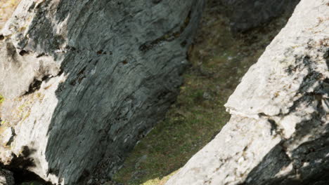 close up of rocky stones formation