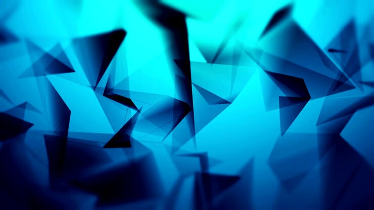 Abstract 3D geometric polygonal triangles background video