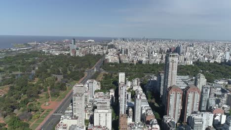 Aerial-view-of-Palermo-in-Buenos-Aires---Argentina
