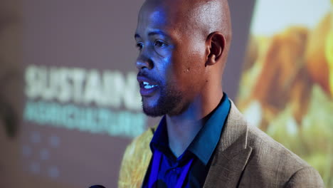 man giving a presentation