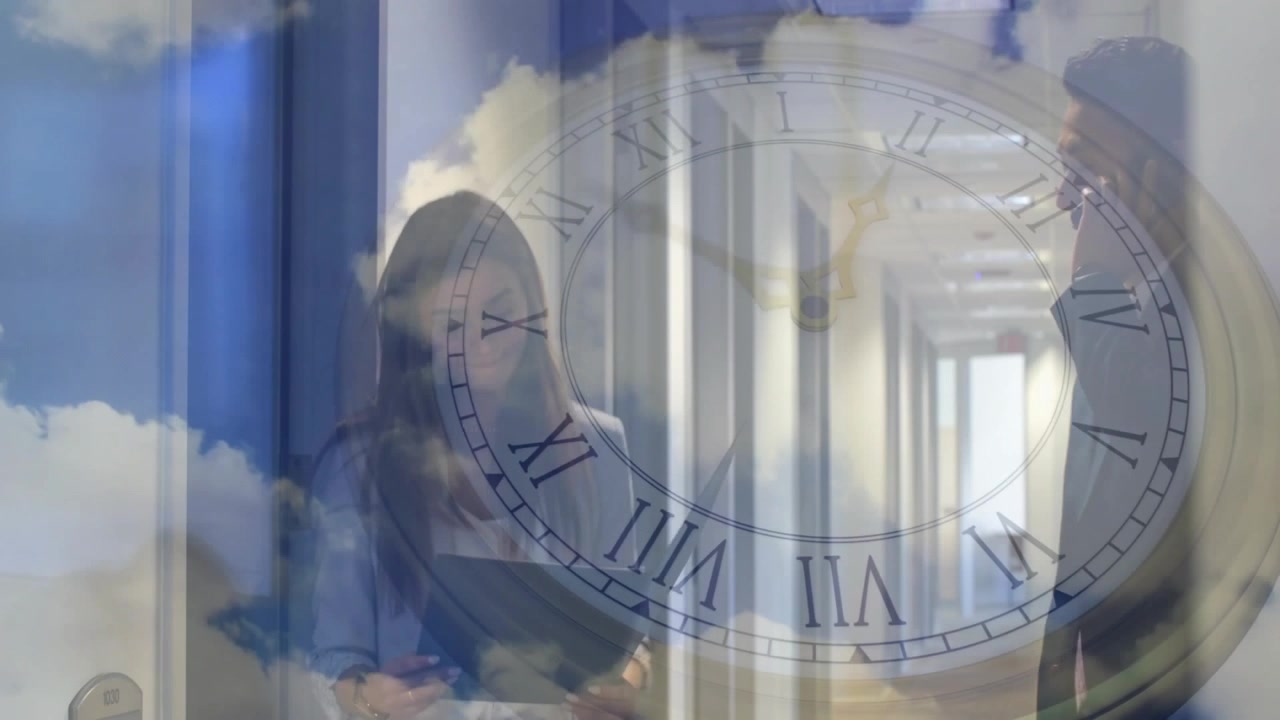 Video concettuale di professionisti e lo scorrere del tempo