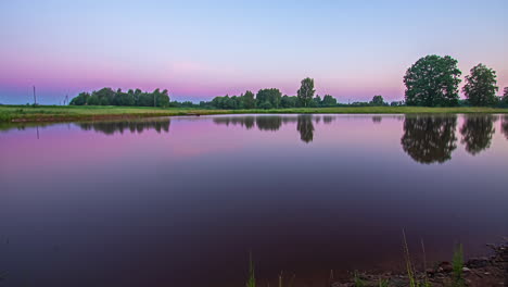 majestic vibrant colors of lake sunrise fusion time lapse