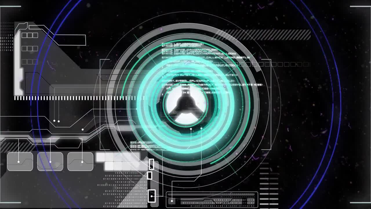 범위 스캐닝과 데이터 처리의 애니메이션