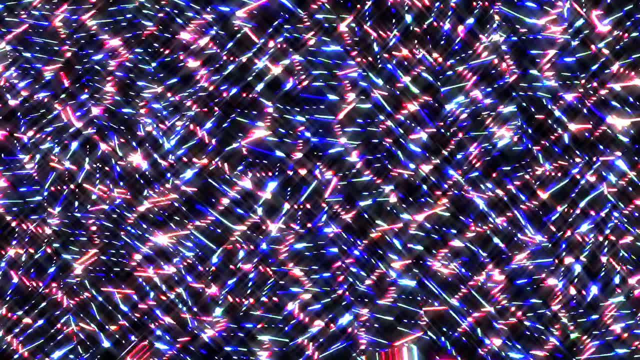 추상적인 빨간색, 노란색, 파란색 배경, 다채로운 텍스처의 3d 액체 선