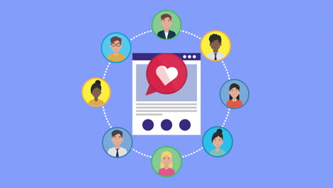 social media marketing community animation