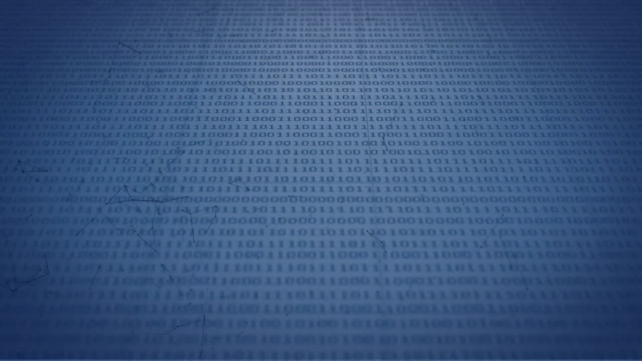 Animation of network of connection over binary coding processing