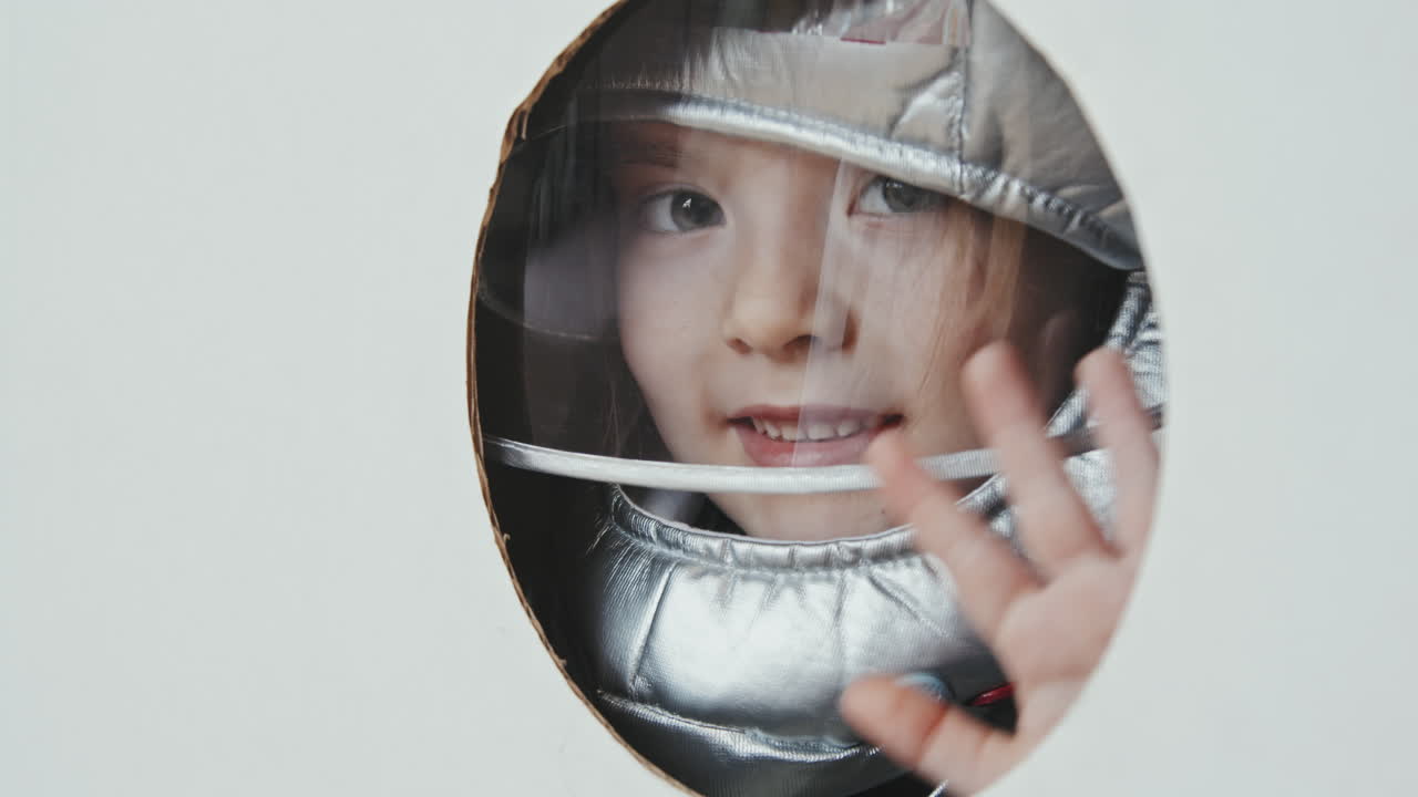 Adorable Girl Going to Space