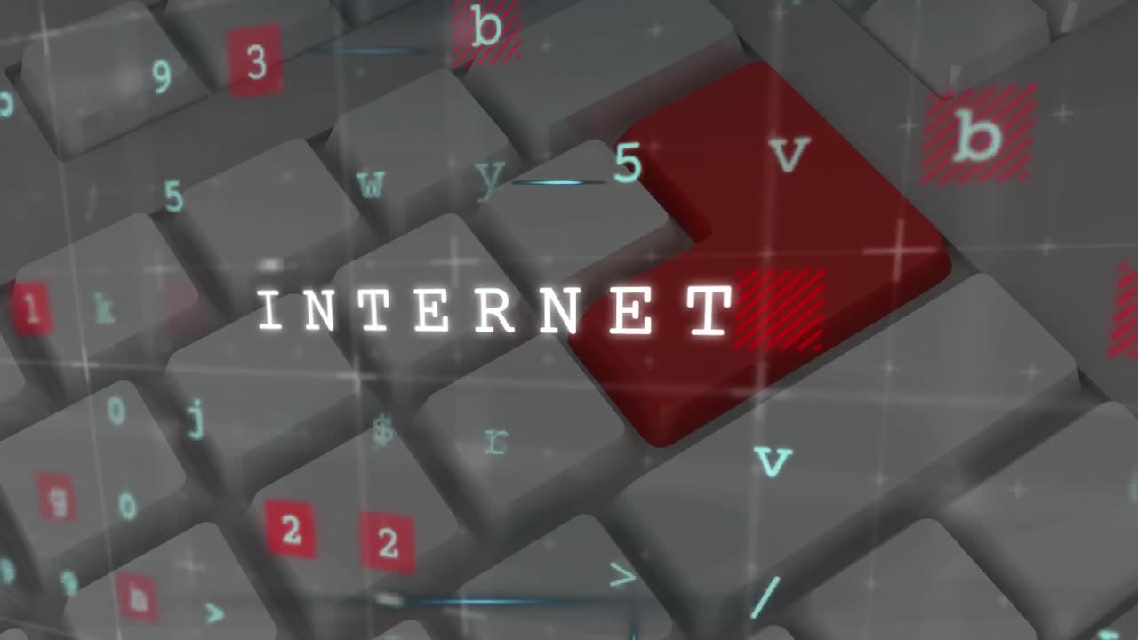 키보드 키의 폐쇄에 대항하여 그리드 네트워크를 통해 컴퓨팅 기술 개념 텍스트