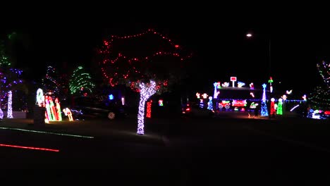 christmas lights on houses