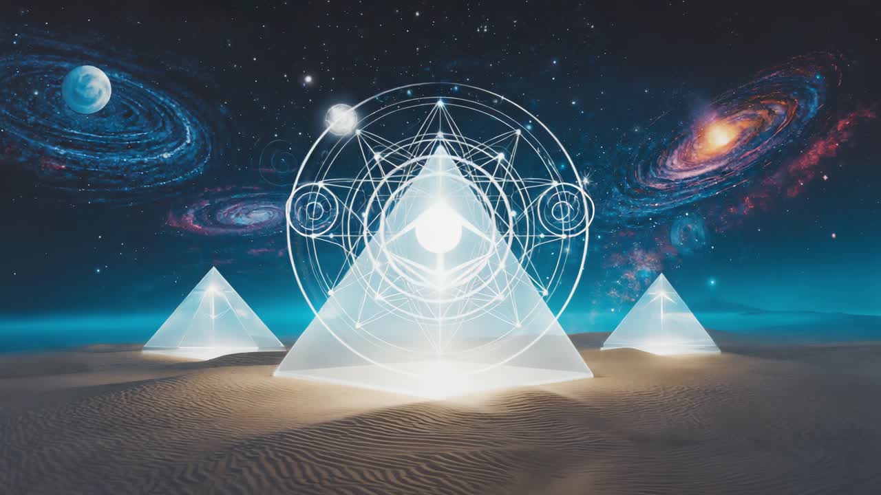 Mystical Pyramids in a Cosmic Desert