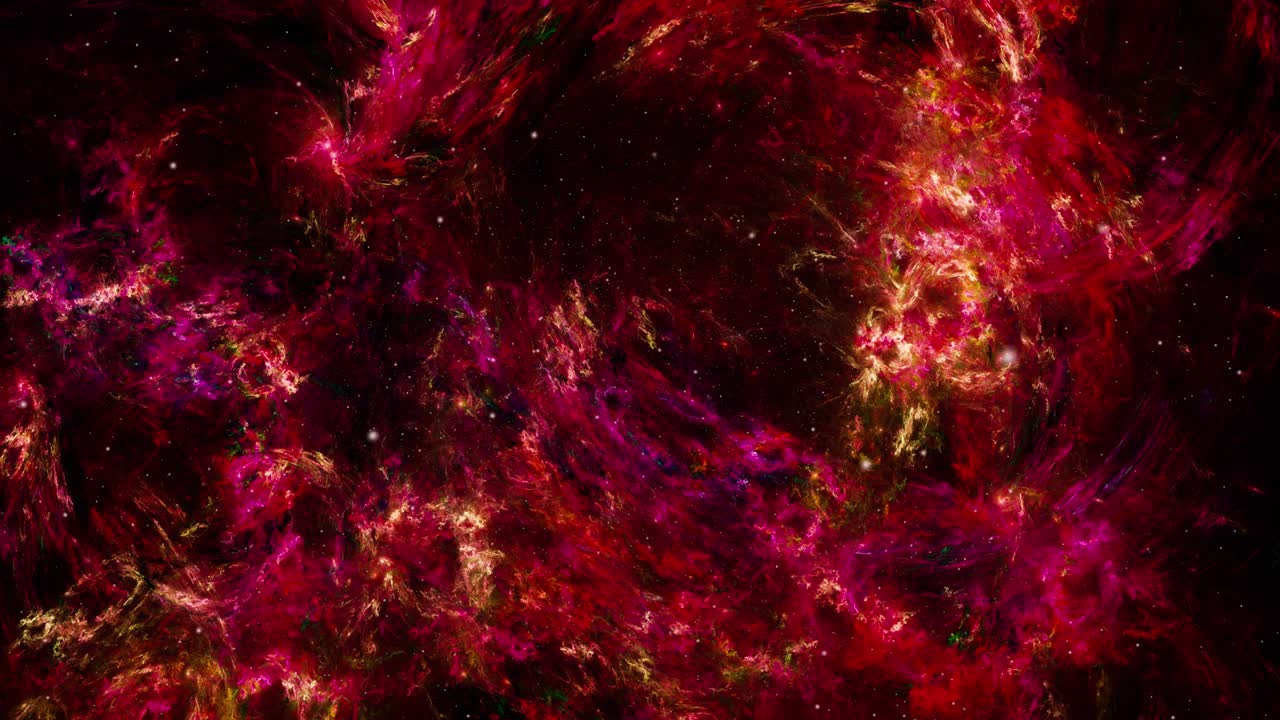 배경은 별들이 우주를 날아다니는 모습입니다.