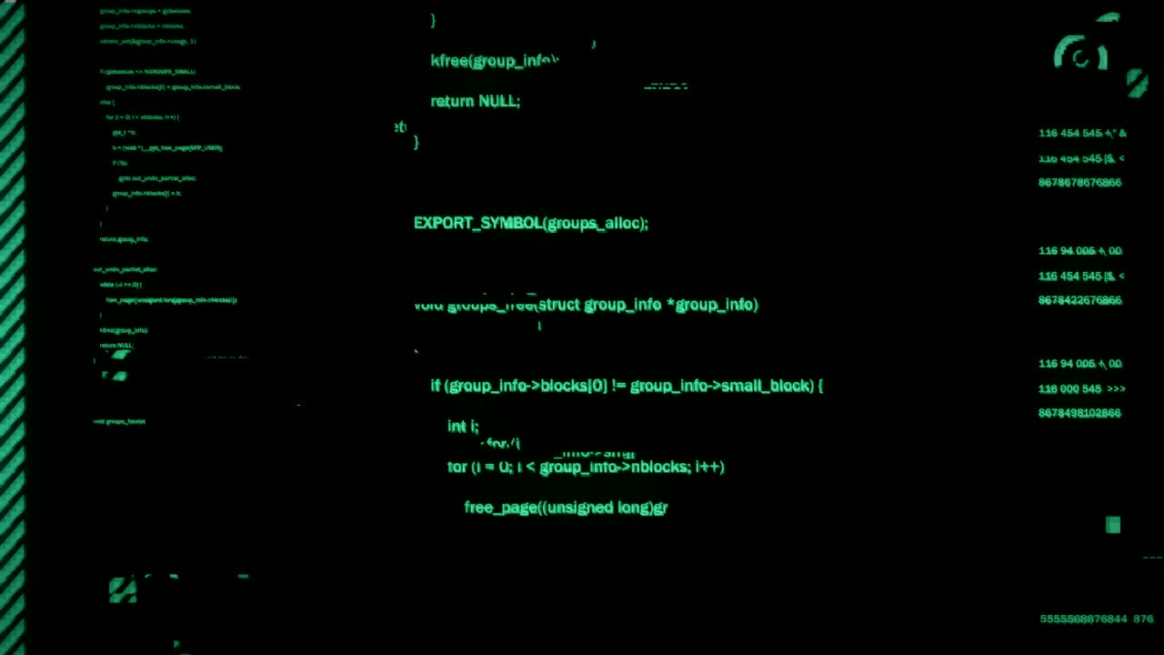 programmeringscode die op een computerscherm wordt uitgevoerd. 4k