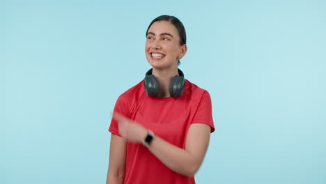 auriculares, dedo señalador