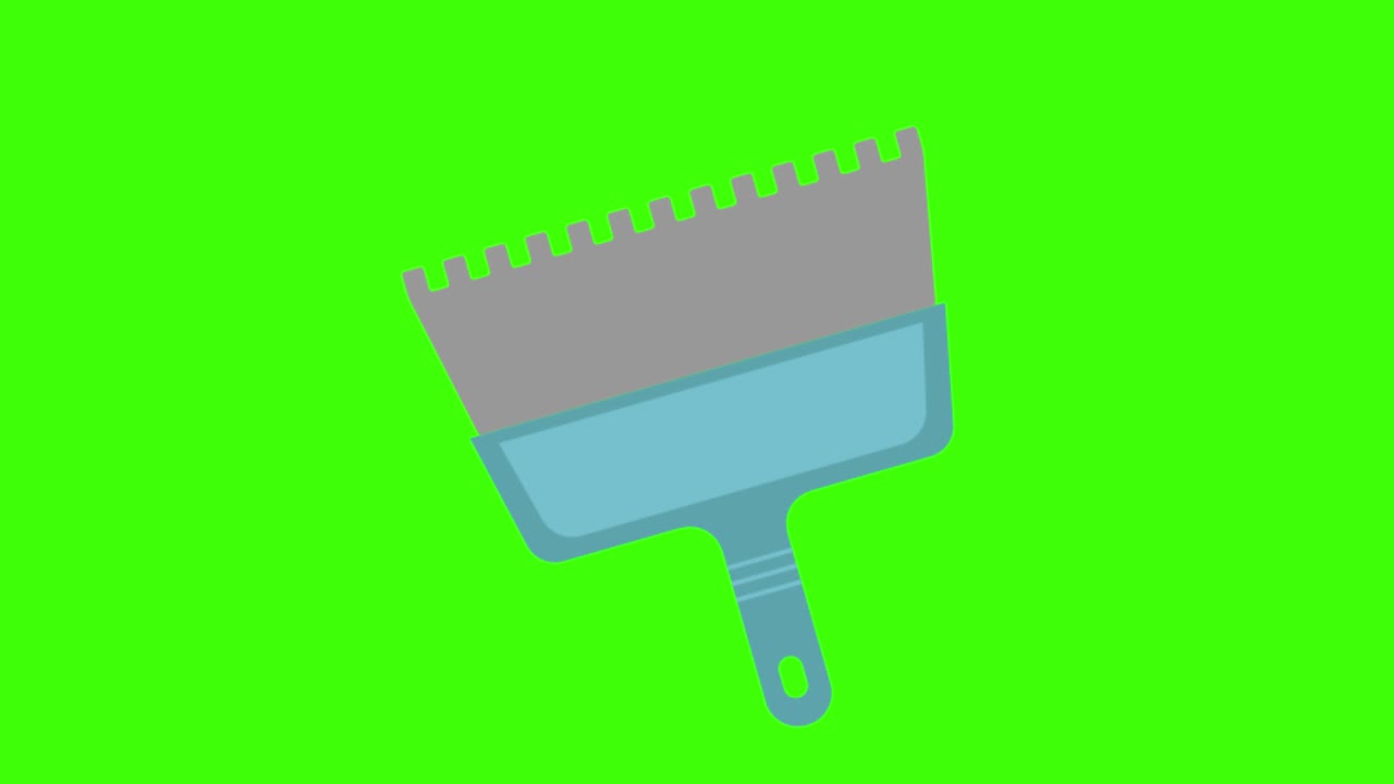 icono de una herramienta de cuchillo de mastica en una pantalla verde en 4k
