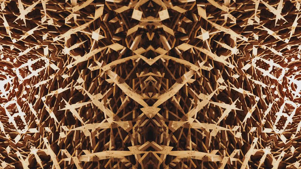 симметрия деревянной структуры - цикличная