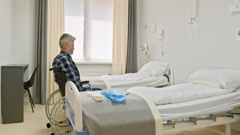 patient in hospital room