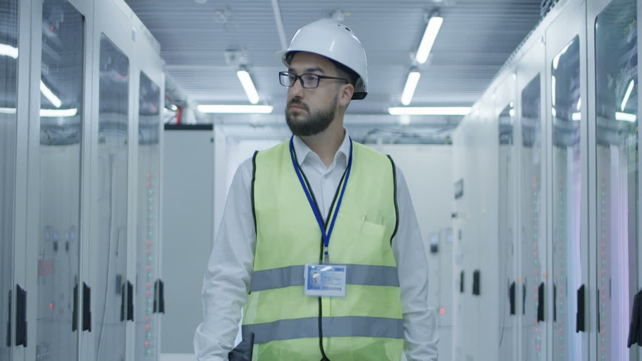 Technician in a Data Center