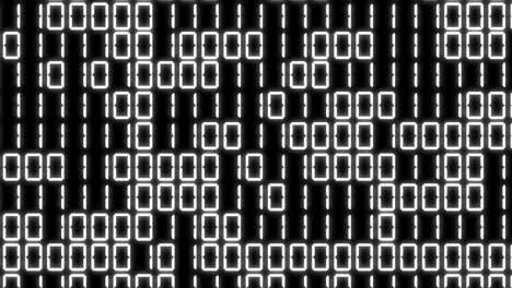 digital numbers binary random numbers 7 segments background motion graphics