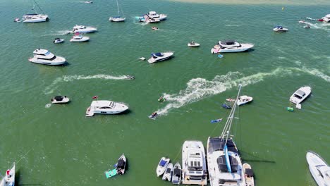 boats gather for australia day festivities