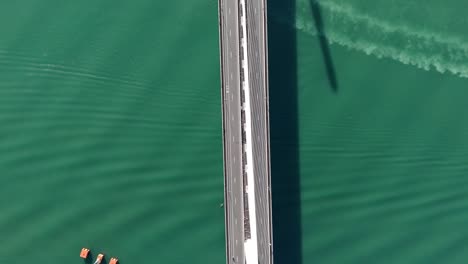 Cebu-Cordova-Link-Expressway,-Top-down-view-of-the-new-bridge