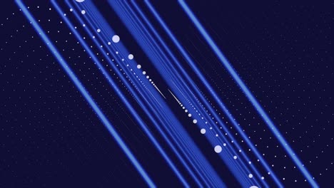 abstract blue lines and dots background