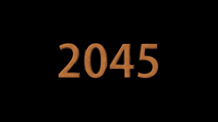 2045 animazione di testo motion graphics